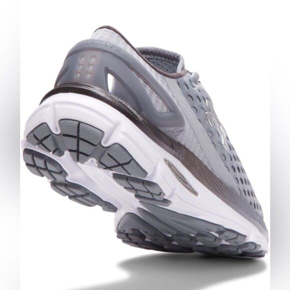 Under Armour Women's SpeedForm Gemini 2 Running Shoes, Steel/White Silver, - Picture 3 of 10